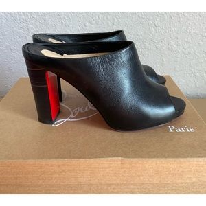 Christian Louboutin Napa Block Heel Size 36